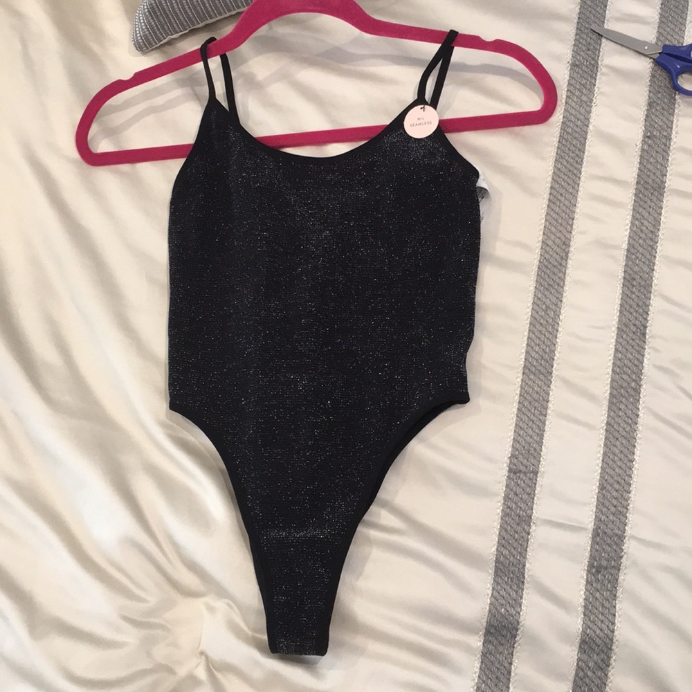 Black/silver bodysuit